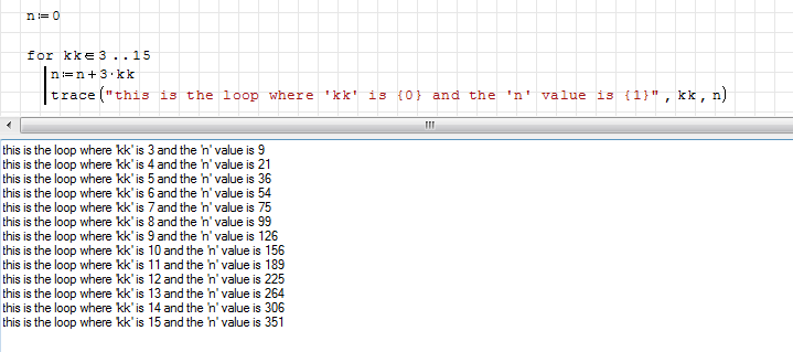 output window output window