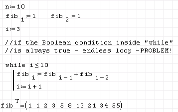 while loop