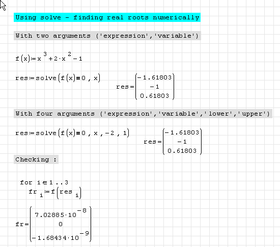 solve function 1